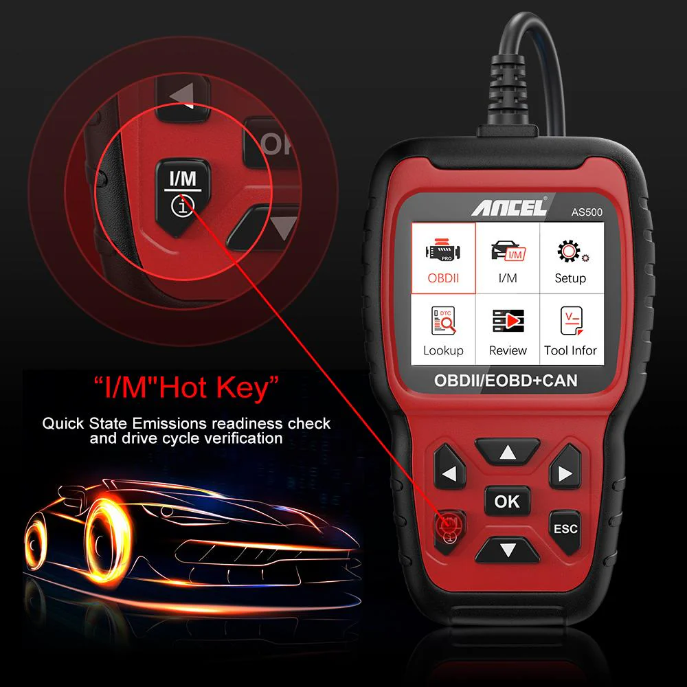 Felkodsläsare ANCEL AS500 OBD2 OBDII livstids fri uppdatering - Bild 8